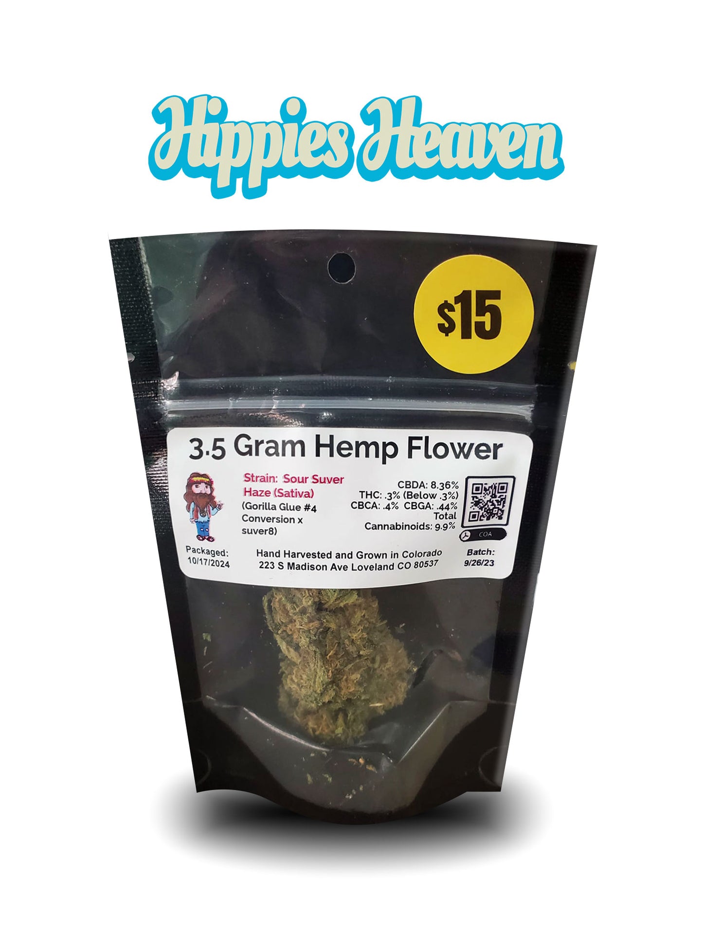 3.5g hemp flower sour suver haze (s)