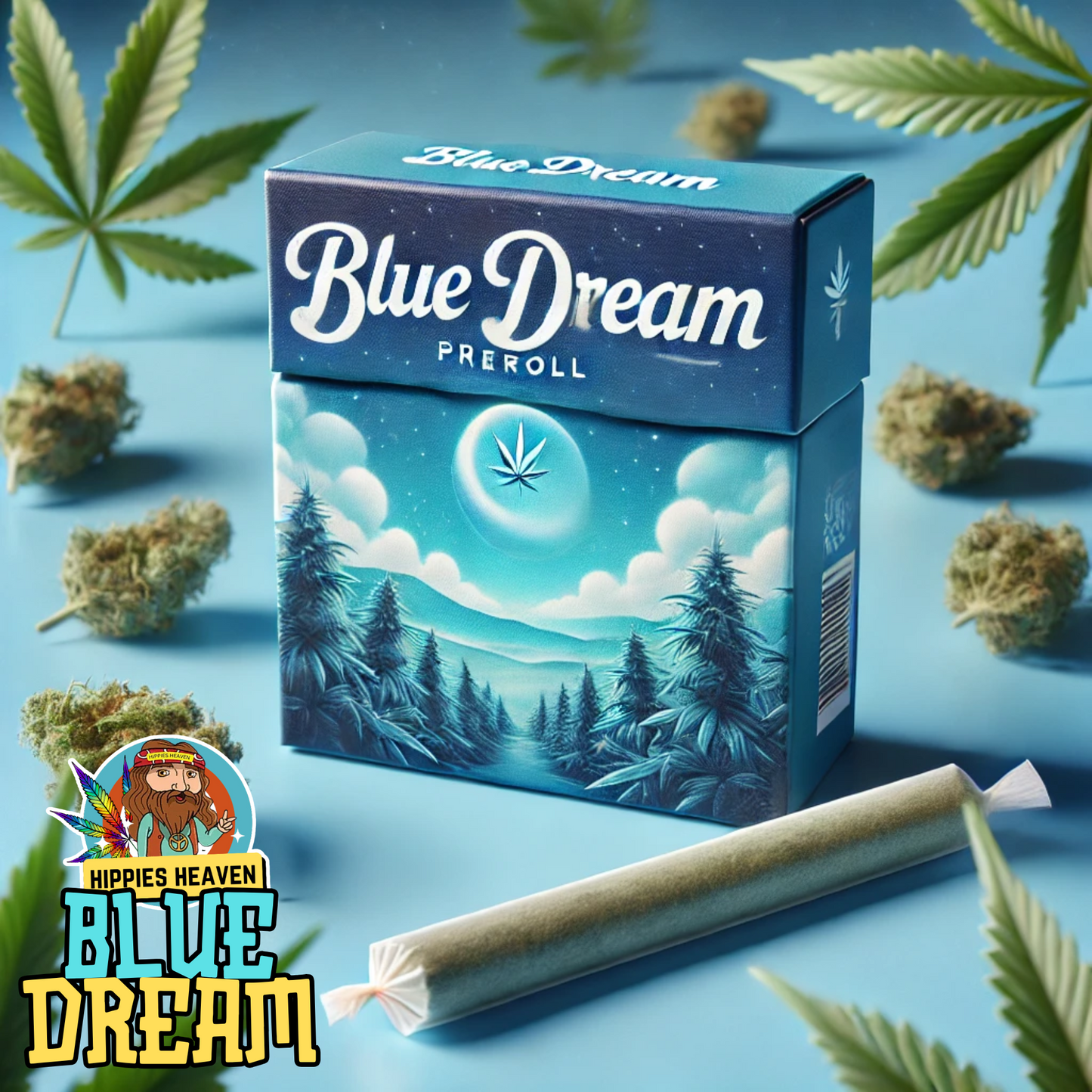 1ct - Single Diamond Infused Blue Dream Preroll