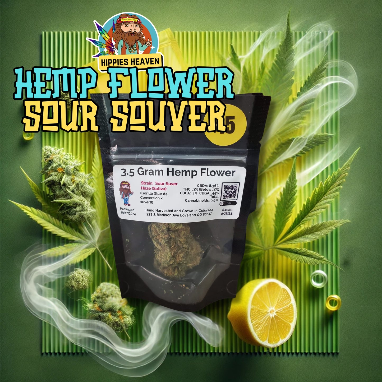 3.5g Hemp Flower Sour Suver Haze (s)